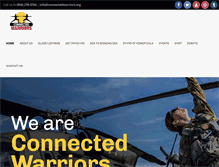 Tablet Screenshot of connectedwarriors.org